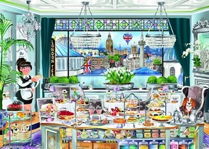 London Tea Party puzzle 1000 pezzi Ravensburger ?E172740 nuovo - Foto 1 di 5