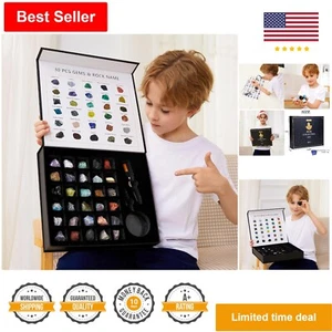Geology Science STEM Toy - 30-Piece Rock Collection Kit with Learning Guide - Picture 1 of 11
