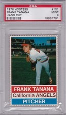 1976 Hostess #101 FRANK TANANA PSA 9 MINT California ANGELS TOUGH!    3 higher