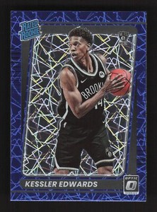 2021-22 Panini Donruss Optic Blue Velocity RC Kessler Edwards Nets #154