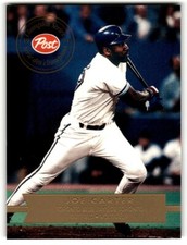 1994 Post Canadian Joe Carter #1 Toronto Blue Jays