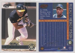 1999 Pacific Rickey Henderson #312 HOF