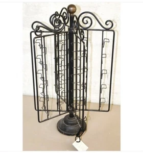 BEST Antique Postcard Stand Metal Wire Rack Rotating Cast Iron Store Display - Picture 1 of 22