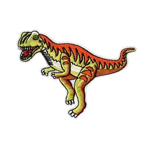 Velociraptor lebendiger Dinosaurier bestickt Bügelbild Patch - Jurassic Era inspiriert - Bild 1 von 2