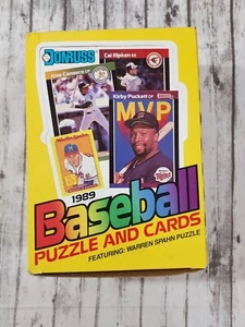 1989 MLB Donruss Baseball Puzzle And Trading Cards Box 36 Sealed Wax Packs - Picture 1 of 2