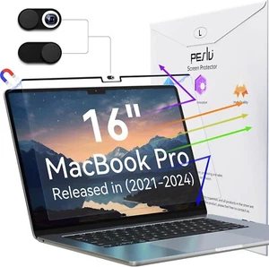 Peslv Magnetic Anti Blue Light Screen Protector for MacBook Pro 16 Inch (2021 - Picture 1 of 5