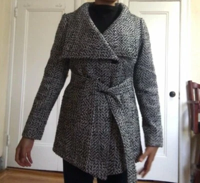 Jessica Simpson Tweet Chaquetón - blanco y negro, se ve gris Foto 1 de 4