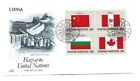 Série de drapeaux des Nations Unies #407-10 Chine Pérou Bulgarie Canada ArtCraft/Chine FDC
