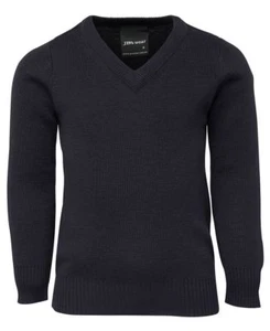 Jb's wear Kids Knitted School Jumper Comfy Wool Blend Set in Sleeve Warm Sweater - Picture 1 of 5