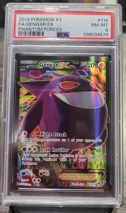 Gengar EX Full Art #114/119 Pokemon 2014 XY Phantom Forces NM-MT PSA 8 - Picture 1 of 1