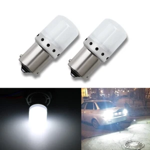 2x NEW 1156 7527 Backup Reverse Lights High Power Bright LED Bulb Super White - Foto 1 di 6