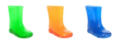 Zetpol Kinder Gummistiefel Neon mit Einlage für Jungen und mädchen