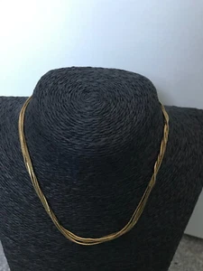 Collana catena serpente multistrato tono oro Marks & Spencer collare classico - Foto 1 di 5