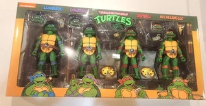 NECA Teenage Mutant Ninja Turtles TMNT Cartoon Series Box Set 4 Pack NEW IN BOX - Picture 1 of 2