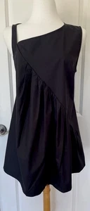 Lotus Eaters  Black Sleeves Cotton  Top/Blouse Sz M~ Stylish~Made In Greece - Picture 1 of 10