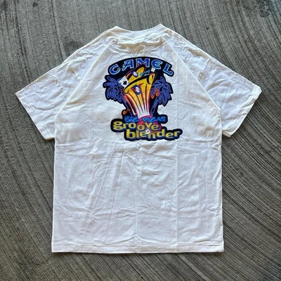 Vintage 90s Camel Cigarettes Pocket Tee Single Stitch Made in USA T-shirt XL - image 1 of 4
