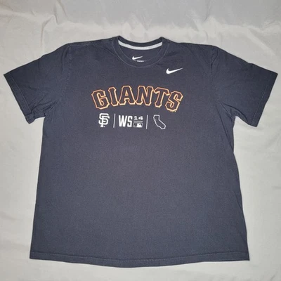 Camisa de los Gigantes de San Francisco para Hombres 2XL Negra MLB Serie Mundial de Béisbol 2014 Nike Foto 1 de 4