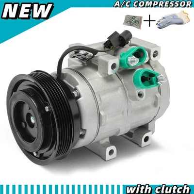 A/C Compressor Fits Hyundai Entourage 2007-2009 & 2006-2009 Kia Sedona V6 3.8L Foto 1 de 4