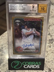 Kyle Manzardo ONDA DORADA AUTOMÁTICO 2024 Topps Cromo #/50 Beckett 9 Automático 10 - Imagen 1 de 2