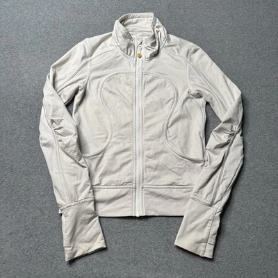 Chaqueta Lululemon Define Mujer 4 Blanca Atletismo Cremallera Completa Gimnasio Yoga Pilates Foto 1 de 4
