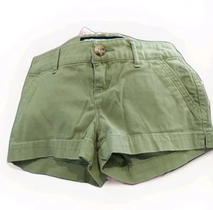 Pantalones Cortos Abercrombie New York Niñas S 10 Verde Logo Alce - Imagen 1 de 9