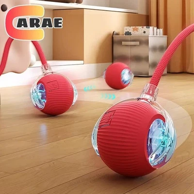 Smart Interactive Cat Toy Ball Automatic Rolling with Tail Rechargeable Pet Toy - Image 1 of 4
