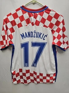 Mandzukic #17 weiß & rot Kroatien Fußballnationalmannschaft Trikot Herren Größe Large - Bild 1 von 13