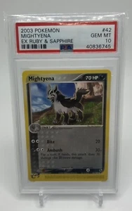 Mightyena - EX Ruby & Sapphire Pokemon Card #42/109 - PSA 10 (Gem Mint) - Picture 1 of 2