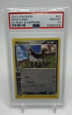 Mightyena - EX Ruby & Sapphire Pokemon Card #42/109 - PSA 10 (Gem Mint) - Image 1 of 2
