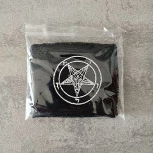 Flaggenfritze® Polsino spugna Baphomet, Unisex - Foto 1 di 1