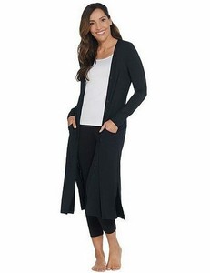 women's cuddl duds softwear hooded wrap cardigan