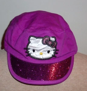 Hello Kitty Logo Kids Hat One Size Purple - Picture 1 of 3