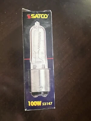 Satco S3147 120V 100-Watt T4 DC Bayonet Base Light Bulb, Clear - Image 1 of 4