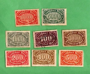 SELLOS POSTALES ANTIGUOS USADOS ALEMANIA CON BISAGRAS - Imagen 1 de 1