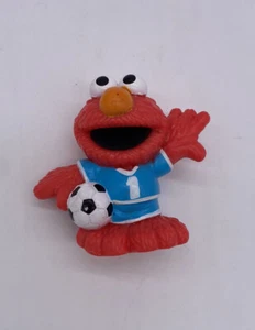 Sesame Street Workshop Elmo Soccer Player Figure Cake Topper 2011 PVC 2.5" Toy - Picture 1 of 6