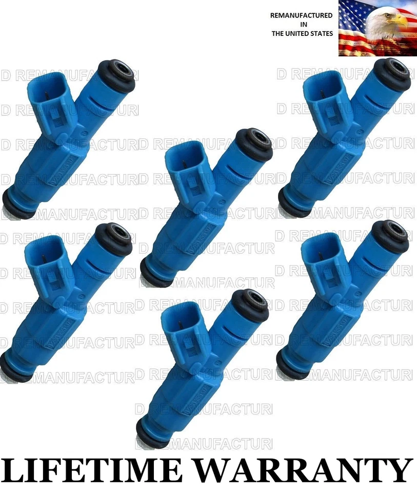 Juego de 6 inyectores de combustible originales Bosch para Jeep Liberty Dodge Ram 1500 3,7 L  Foto 1 de 1