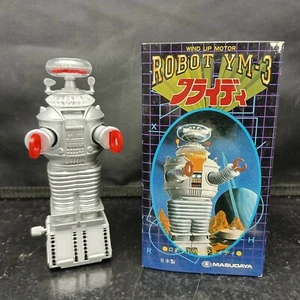 Vintage Tin Toy 4.5" Robot YM-3 Wind Up Motor UNUSED with Original Box - Picture 1 of 3