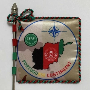 Portuguese military contingent in AFGHANISTAN ISAF MISSION banner flag - Picture 1 of 5