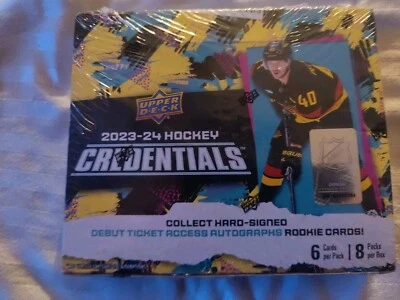 2023-24 Upper Deck Credentials SEALED HOBBY BOX - Connor Bedard - Image 1 of 2