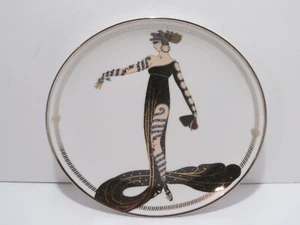 Piatto porcellana Franklin Mint House of Erte LA MERVEILLEUSE edizione limitata - Foto 1 di 4