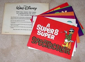 Juego De Colección De (8) TARJETAS DE TÍTULO A TODO COLOR WALT DISNEY SUPER 8/Pato Donald - Imagen 1 de 10