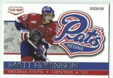 2005-06 Regina Pats (WHL) Matt Robinson