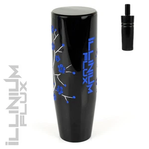 ILLINIUM FLUX BLUE SAKURA BLOSSOM SHIFT KNOB & ADAPTER FOR AUTO/AUTOMATIC KA1 - Picture 1 of 1