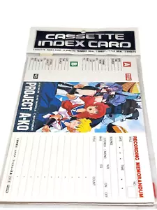 JAPAN ANIME PROJEKT A-KO INDEXKARTE J-KARTE 12 BLATT Tonband Neu! - Bild 1 von 4