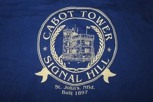 Vintage CABOT TOWER - SIGNAL HILL St John's Newfoundland Built 1897 (XL) T-Shirt - Picture 1 of 3
