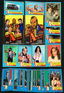 1983 Topps The A-Team TV Show Trading Card Set (Mr. T Face Hannibal) & wrappers - Picture 1 of 4
