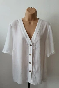 Womens KALEIDOSCOPE Blouse White Size UK 16 - Picture 1 of 4