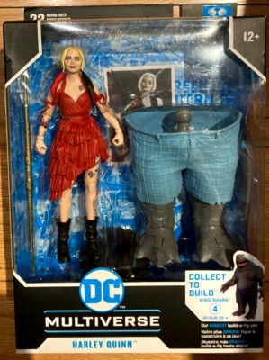 Figura McFarlane DC Multiverse Build-A King Shark Escuadrón Suicida Harley Quinn Foto 1 de 3