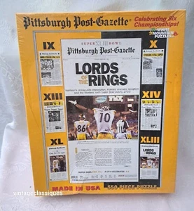 Pittsburgh Steelers ""Herren der Ringe"" Post-Gazette Puzzle versiegelt 2009 - Bild 1 von 6