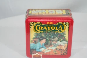vintage 1992 crayola collectible holiday tin new in sealed box  - Picture 1 of 3